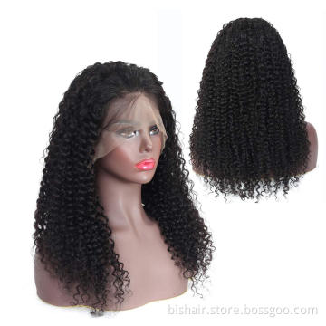 HD Lace Front Wig Human Hair 180% Density 13x4 Kinky Curly Curly Lace Front Wig Suitable for real women without glue